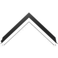 RAB BOA Edge L Connector for Pendant Down Light - Black