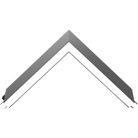 RAB BOA Edge L Connector for Pendant Down Light - Silver
