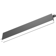 RAB BOA Edge 12" Connector for Pendant Down Light - Silver