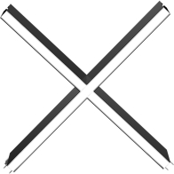 RAB BOA Edge X Connector for Pendant Down Light - Black