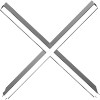 RAB BOA Edge X Connector for Pendant Down Light - Silver