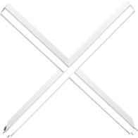 RAB BOA Edge X Connector for Pendant Down Light - White