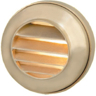 Corona Lighting 1.5W LED Step Light - 2700K - 120 Lumens - 12V - Natural Brass