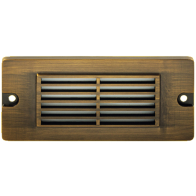 Corona Lighting LED Step Light - 2.5W - 3000K - 250 Lumens - 12V - Louvered - Antique Bronze