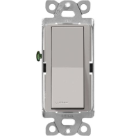 Lutron Claro Single-Pole Switch - 15A - Gray