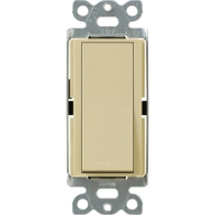 Lutron Claro Single-Pole Switch with Nightlight - 15A - Ivory