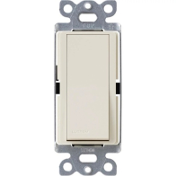 Lutron Claro Single-Pole Switch with Nightlight - 15A - Light Almond