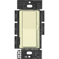 Lutron Diva Quiet Fan-Speed Control and Light Switch - Single Pole - Almond