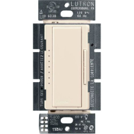 Lutron Maestro LED+ Dimmer - Single Pole / 3-Way / Multi-Location - Light Almond