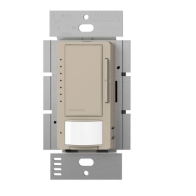 Lutron Maestro Vacancy Sensor LED+ Dimmer - Single Pole / Multi-Location - Taupe