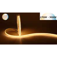 Lotus Sauna COB LED Tape Light - 16.4FT Reel - Tunable White + CCT Selectable - 4.5W / FT - 257 Lumens / FT - 24V