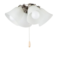 Maxim Lighting 4-Light Ceiling Fan Light Kit - 120V - Satin Nickel
