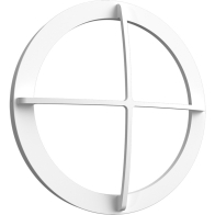 RAB BULKH40 Round Cross Guard - White