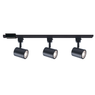 WAC Lighting Charge 8010 LED 3-Light Adjustable H-Track Head Kit - 2,595 Lumens - 27W - CCT Selectable - 120V - Black