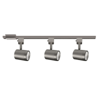 WAC Lighting Charge 8010 LED 3-Light Adjustable H-Track Head Kit - 2,595 Lumens - 27W - CCT Selectable - 120V - Brushed Nickel