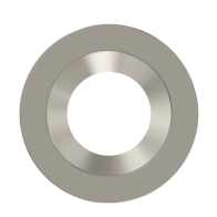 RAB 4" Brushed Nickel / Smooth Reflector Trim for HA4 LED Downlights