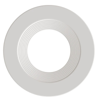 RAB 4" White / Baffle Reflector Trim for HA4 LED Downlights