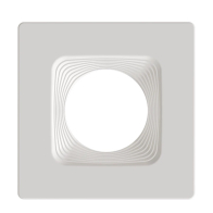 RAB 4" Square White / Baffle Reflector Trim for HA4 LED Downlights