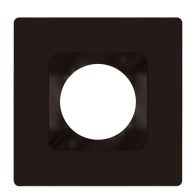 RAB 6" Square Bronze / Smooth Reflector Trim for HA6 LED Downlights