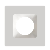 RAB 6" Square White / Smooth Reflector Trim for HA6 LED Downlights