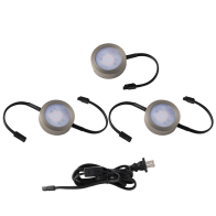 WAC Lighting LED Puck Light 3-Pack w/ 2-Double and 1-Single 6