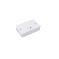 WAC Lighting Hardwired Box with On/Off Switch for Line Voltage Puck Light - White