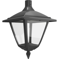 RAB Heritage Square Decorative LED Lantern - 15,401 Max Lumens - 60 | 80 | 100 | 120W - Type III/Type V Selectable Optics - Microwave Sensor - Pendant Mount - 120-277V - Bronze