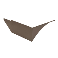 Keystone Area Light Left-side Mounted Glare Shield - Medium Size - Bronze