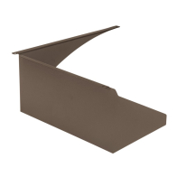 Keystone Area Light Right-side Mounted Glare Shield - Medium Size - Bronze