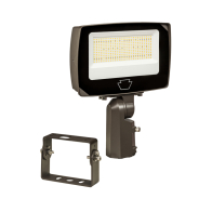 Keystone XFit LED Flood Light - Slipfitter + Trunnion Mount - 75 | 60 | 45W - CCT Selectable - 120-277V - Bronze
