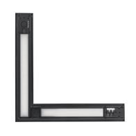 Keystone Linta LED Linear Architectural L Connector - Up & Down Light - 16 | 20 | 26W - CCT Selectable - 3,250 Lumens - 120-277V - Black