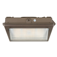 Keystone LED Wall Pack - 8,710 Max Lumens - 35 | 45 | 55W - CCT Selectable - 277-480V - Bronze