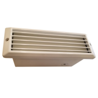 NSL 5W LED Brick Star Step Light - Louver Cover - 3000K - 468 Lumens - 120V - White