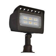 Westgate LF4 LED Landscape Wall Wash Flood Light - 12W - 5000K - 1,260 Lumens - 12V - Bronze