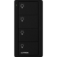 Lutron 4-Button Pico Smart Remote - Scene Control - Light Icons - Midnight