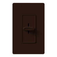 Lutron Skylark Slide-to-Off Adjustable Speed Fan Control - Single-Pole - Brown