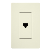 Lutron Claro Phone Jack - Biscuit