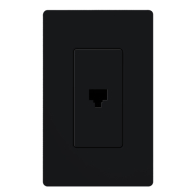 Lutron Claro Phone Jack - Midnight