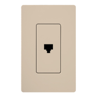 Lutron Claro Phone Jack - Taupe