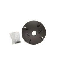 MaxLite Round Mounting Cover - 3 x 1/2" Threaded Conduit Holes - Bronze