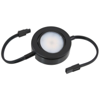 American Lighting 4W MVP LED Puck Light w/ Lead and Tail Wires - 3000K - 235 Lumens - 120V - Black