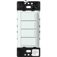 Lutron RadioRA 3 Sunnata Keypad - 3 Button w/ Raise-Lower - Glacier White