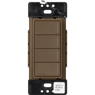 Lutron RadioRA 3 Sunnata Keypad - 4 Button - Espresso