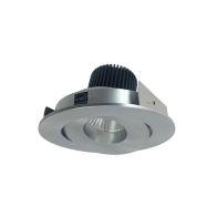 Nora Lighting 4" Iolite LED Downlight - Round Gimbal - 1000 Lumens - 4000K - Natural Metal
