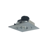 Nora Lighting 4" Iolite LED Downlight - Square Gimbal - 1000 Lumens - 2700K - Natural Metal