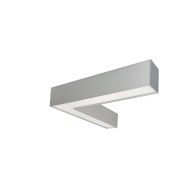 Nora Lighting 30 Watt L-Line LED Indirect / Direct Linear - L-Connector - 3,781 Lumens - CCT Selectable - Aluminum
