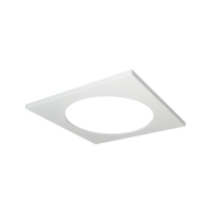 Nora Lighting Square Trim for M4 Elbow Gimbal LED Downlights - Matte Powder White
