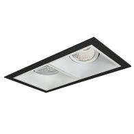 Nora Lighting Iolite MLS 2-Head Trim Kit - Black Flange