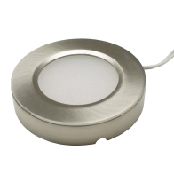 Nora Lighting 4.5W Josh LED Puck - 2700K - 270-310 Lumens - 12V- Brushed Nickel