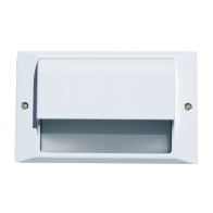 NSL 5W LED Step Star Step Light - Scoop Cover - 3000K - 468 Lumens - 120V - White